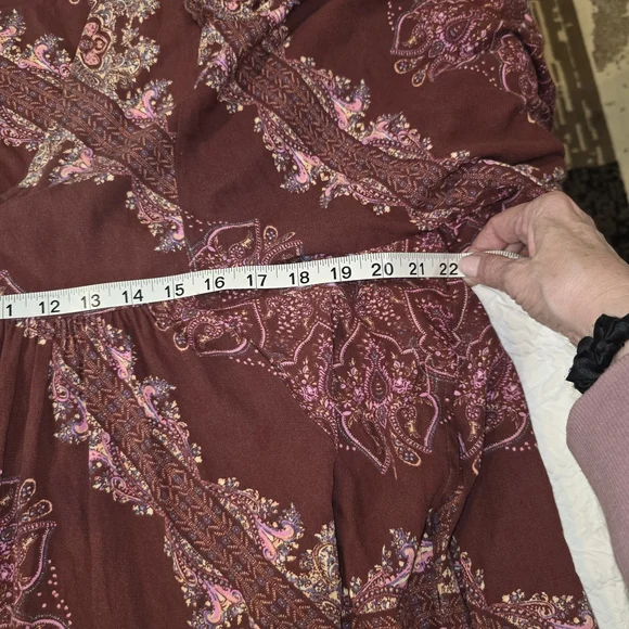 Free People "Girl Talk" Printed Tunic Top Size M - Picture 5 of 6